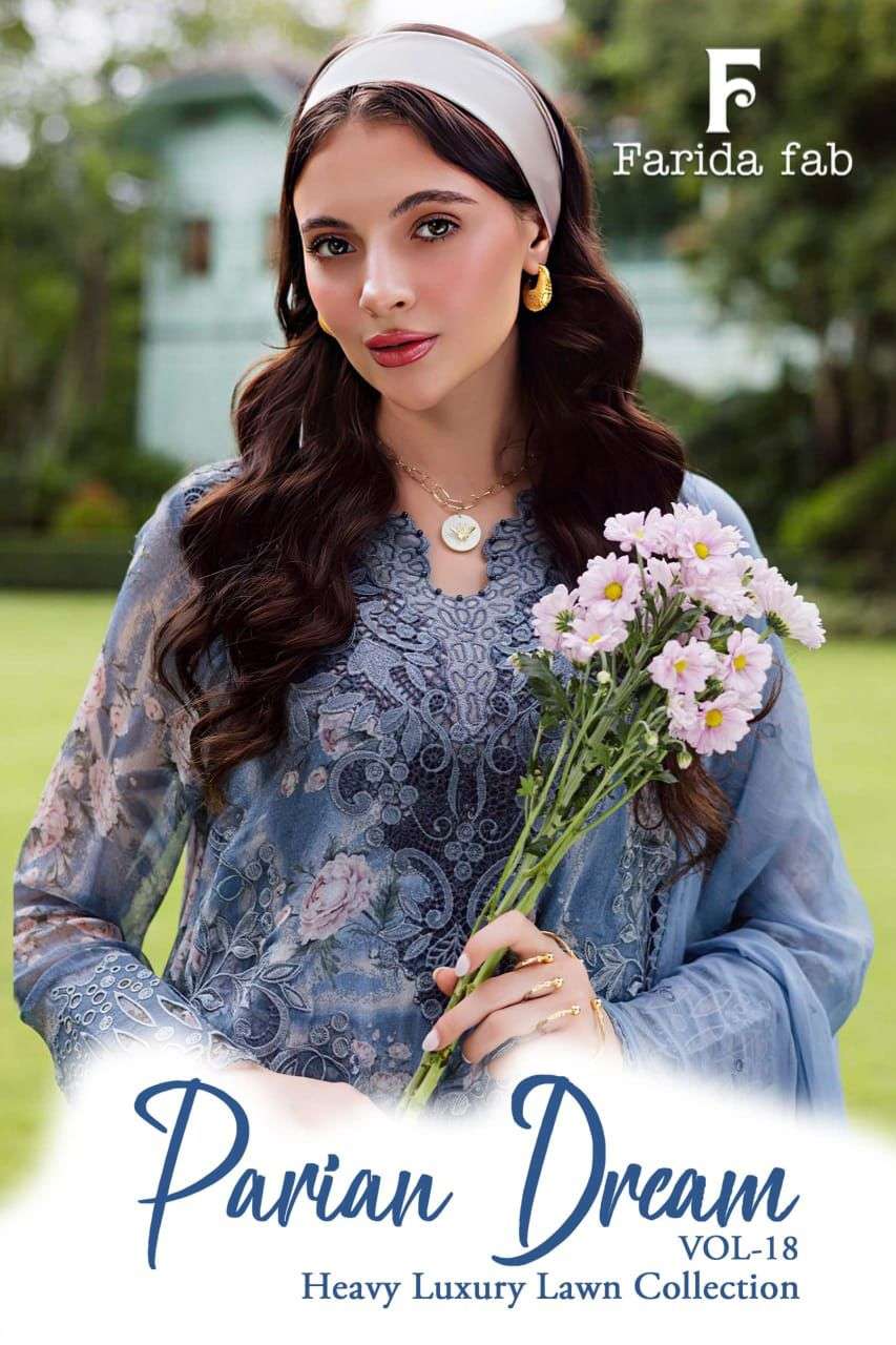 FARIDA FAB PARIAN DREAM VOL 18 COTTON DIGITAL PRINTS SALWAR SUIT