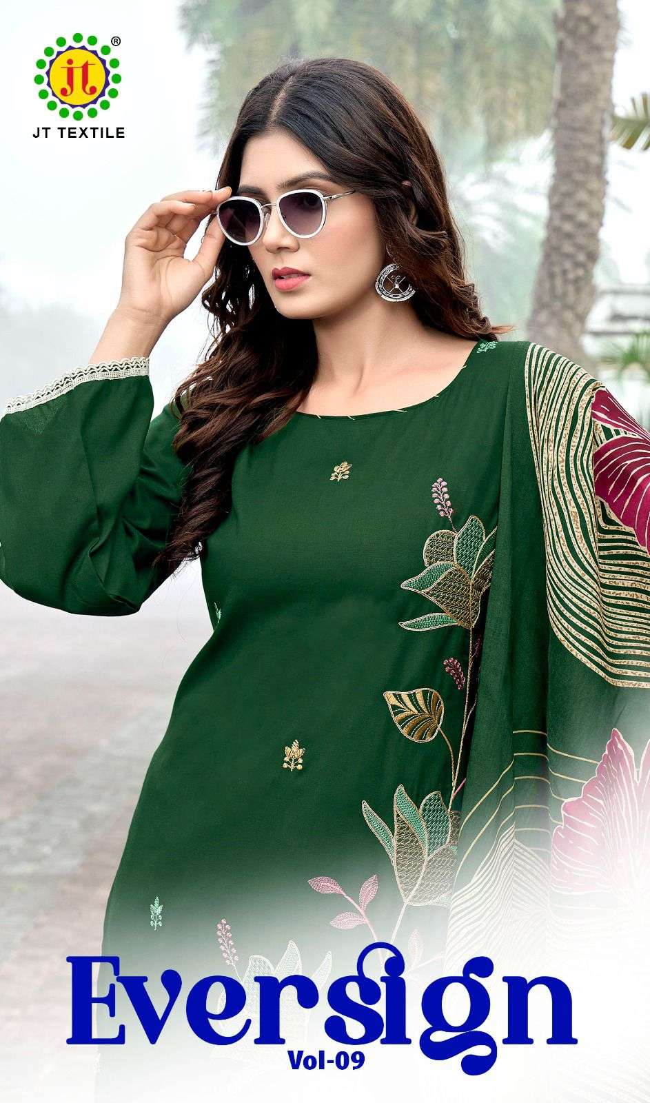 JT EVERSIGN VOL 9 RAYON FANCY WORKS LADIES SUIT