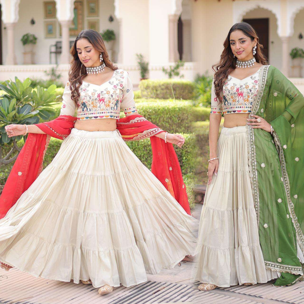 KA 5061 SILK DESIGNER FESTIVE WEAR LEHENGA CHOLI COLLECTIONS 