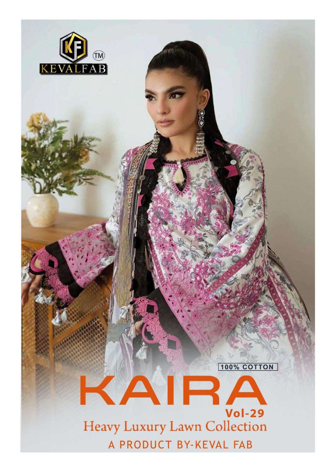 KEVAL FAB KAIRA VOL 29 LAWN COTTON DIGITAL KARACHI PRINTS SALWAR SUIT