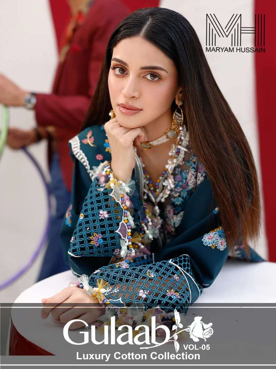 MARYAM HUSSAIN GULAAB VOL 5 COTTON DIGITAL KARACHI STYLE PRINT SUIT