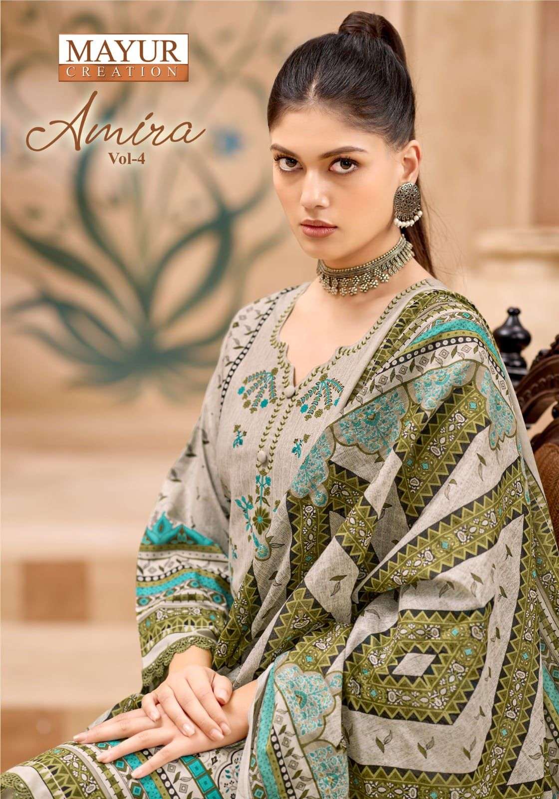 MAYUR CREATION AMIRA VOL 4 COTTON DIGITAL PAKISTANI STYLE PRINTS SALWAR SUIT