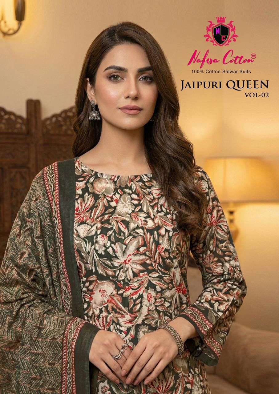 NAFISA COTTON JAIPURI QUEEN VOL 2 COTTON DIGITAL PRINT SALWAR SUIT