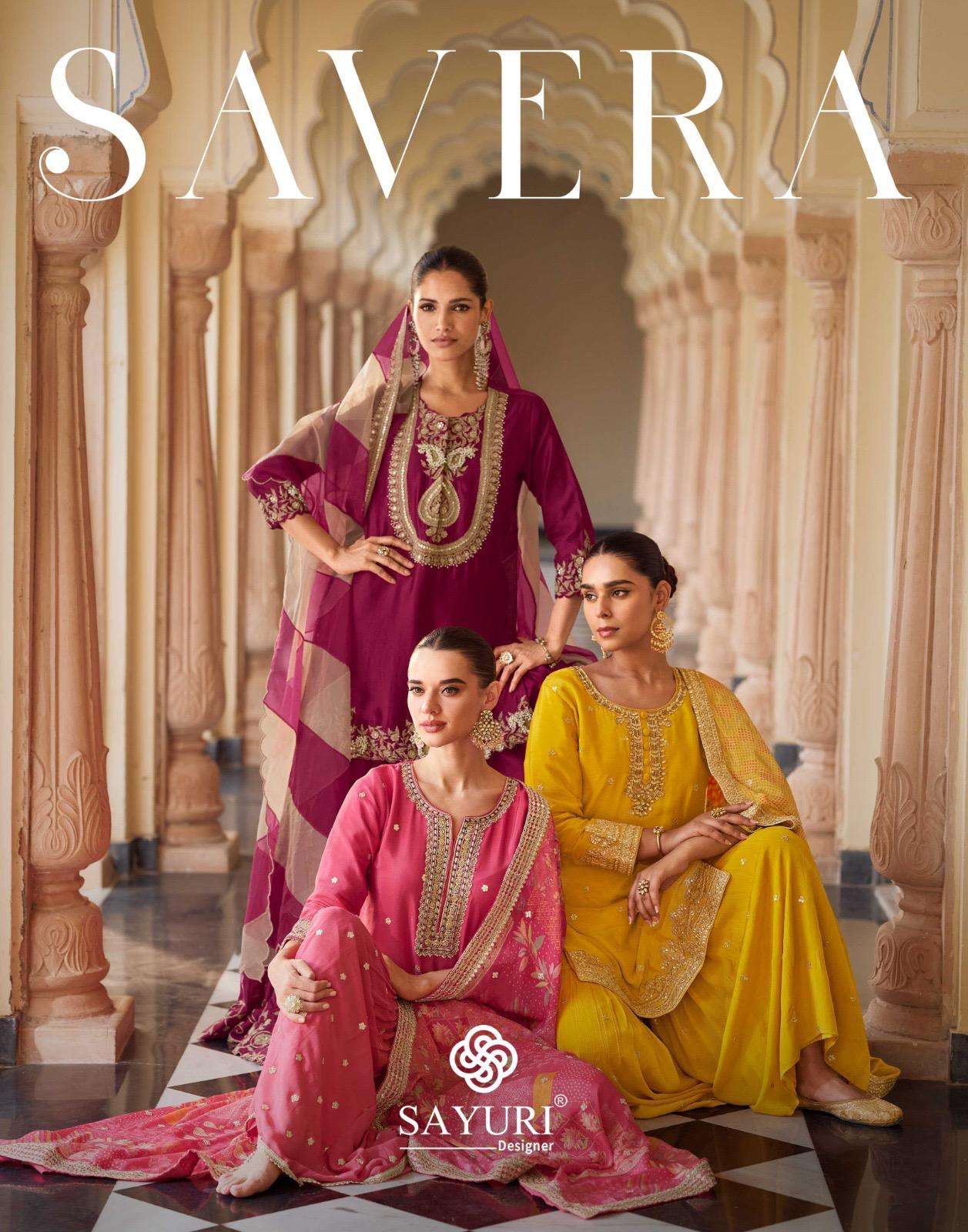 SAYURI DESIGNER SAVERA SILK HEAVY EMBROIDERD DESIGNER WEDDING WEAR SUIT
