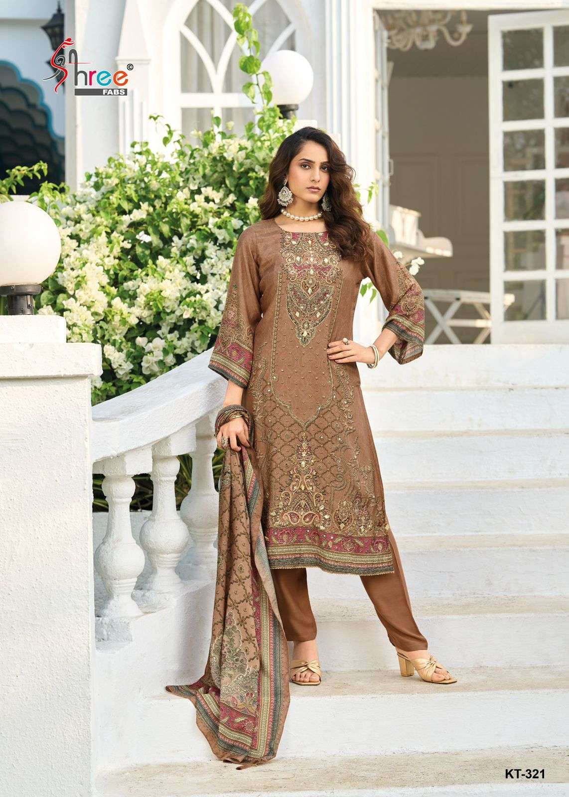 SHREE FABS KA 321 VISCOSE DESIGNER WORK FESTIVE WEAR PAKISTANI SUIT