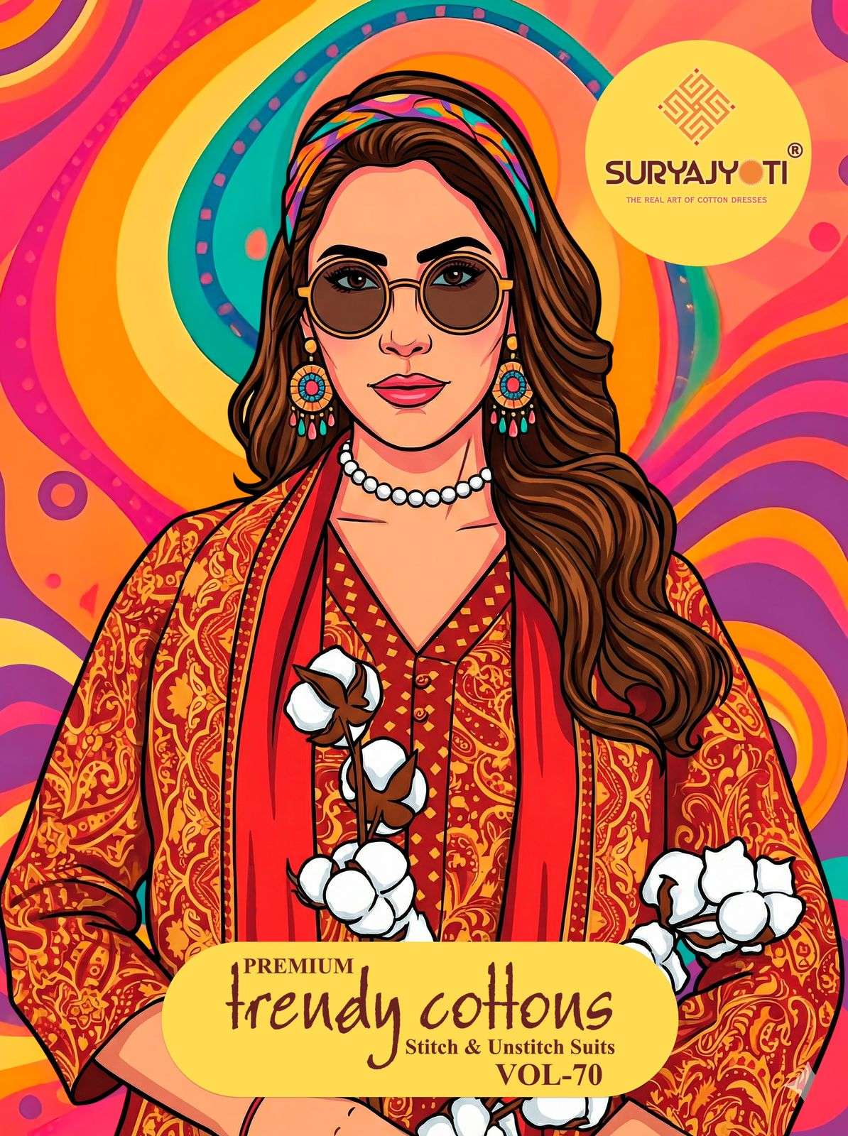 SURYAJYOTI TRENDY COTTON VOL 70 COTTON PRINTED LADIES SUIT