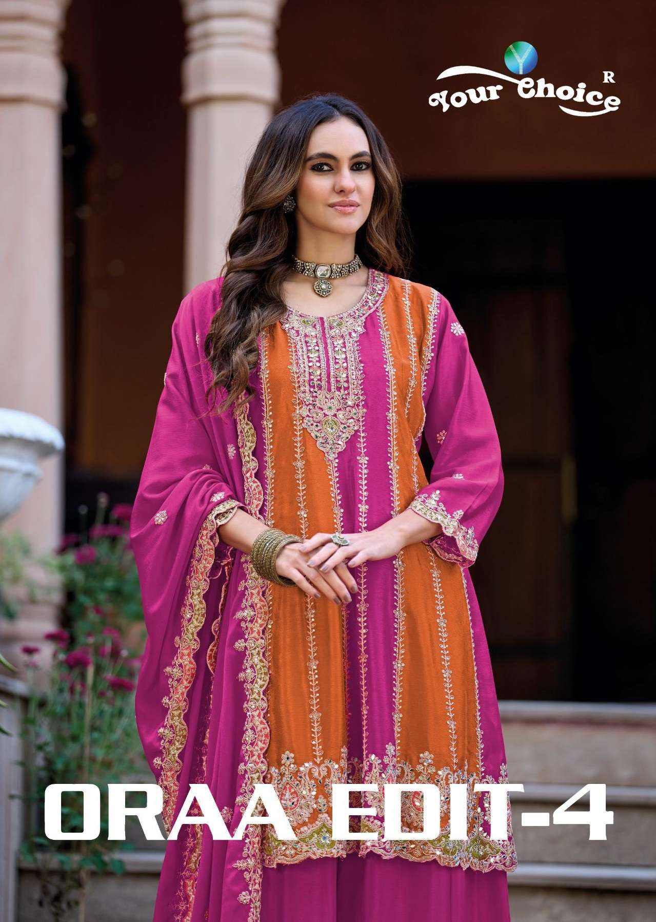 YOUR CHOICE ORRA EDIT VOL 4 HEAVY EMBROIDERED DESIGNER FESTIVE WEAR SUIT