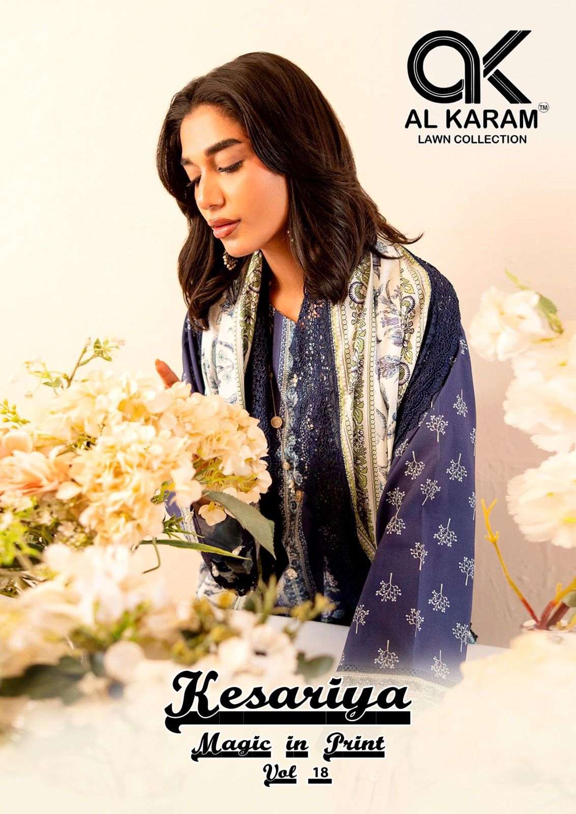 AL KARAM KESARIYA MAGIC IN PRINT VOL 18 COTTON DIGITAL PRINTS SALWAR SUIT