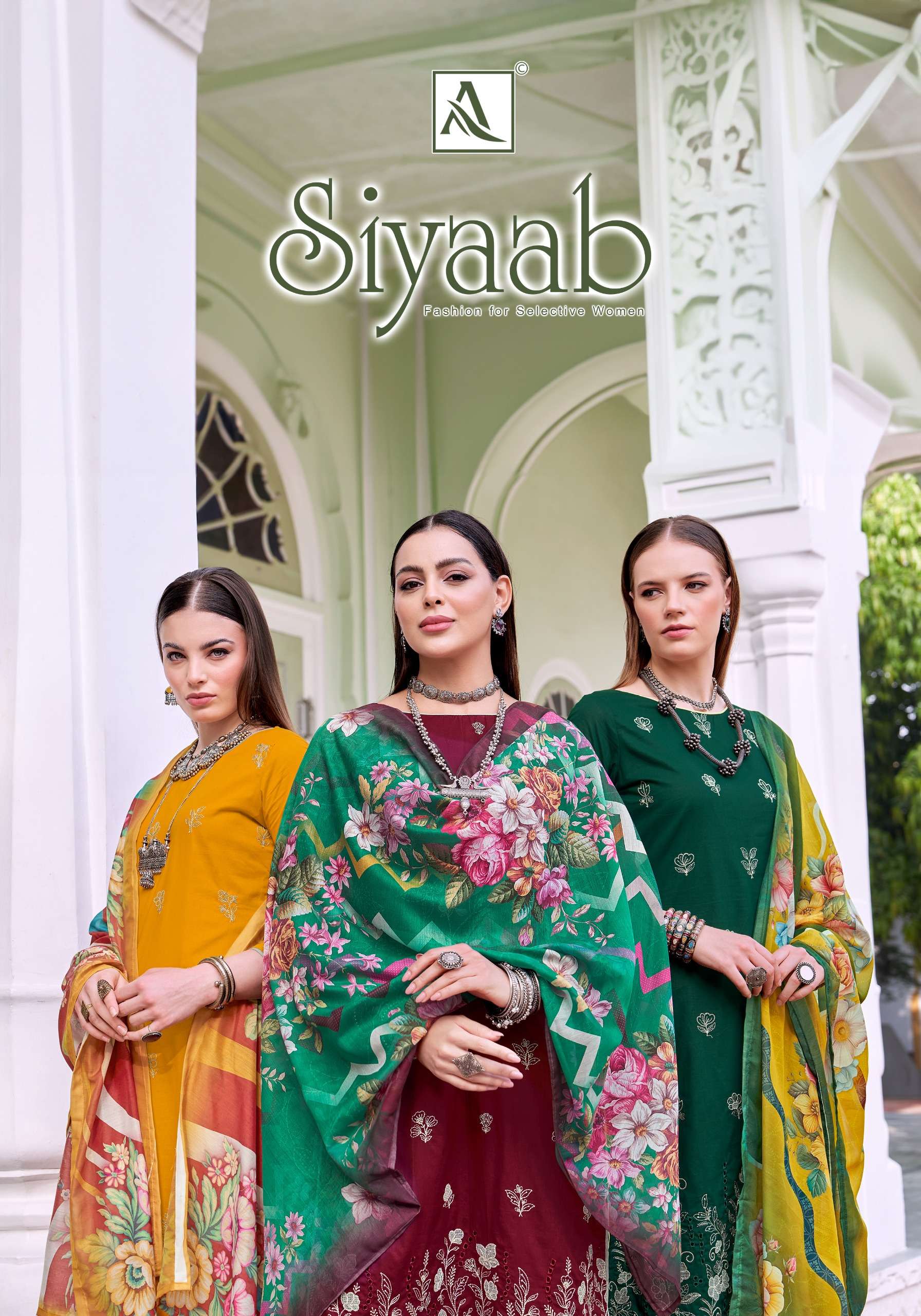 ALOK SUITS SIYAAB COTTON FANCY EMBROIDERY WORK SUITS 