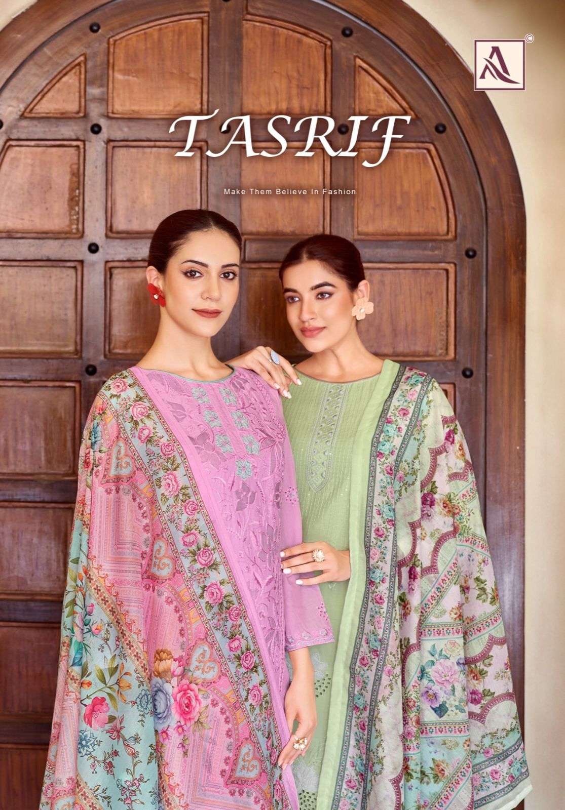ALOK SUITS TASRIF LAWN COTTON FANCY EMBROIDERY WORK SUIT
