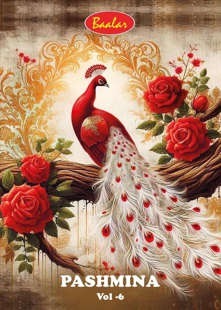 BAALAR PASHMINA VOL 6 LAWN COTTON PRINTED LADIES SUIT