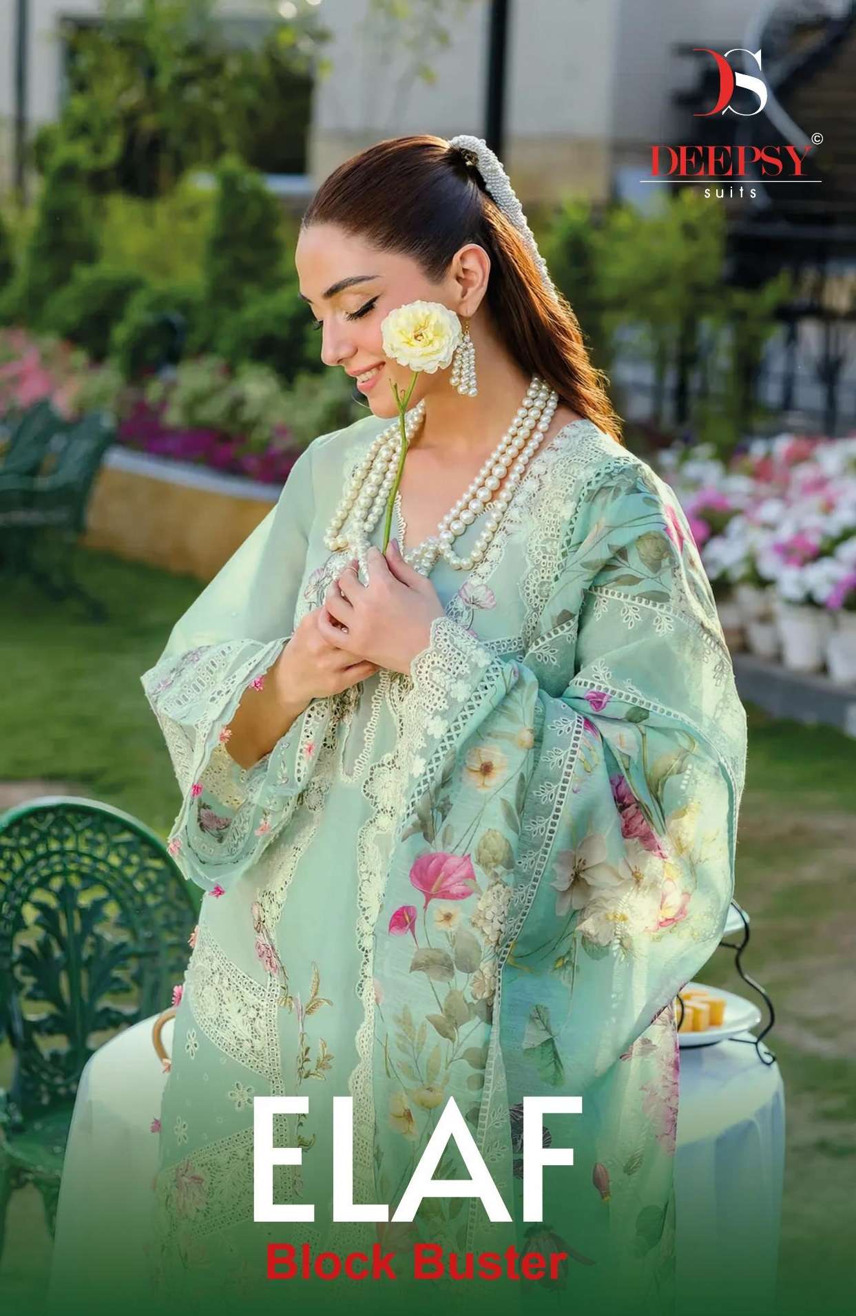 DEEPSY SUITS ELAF BLOCK BUSTER COTTON EMBROIDERY DESIGNER SUIT