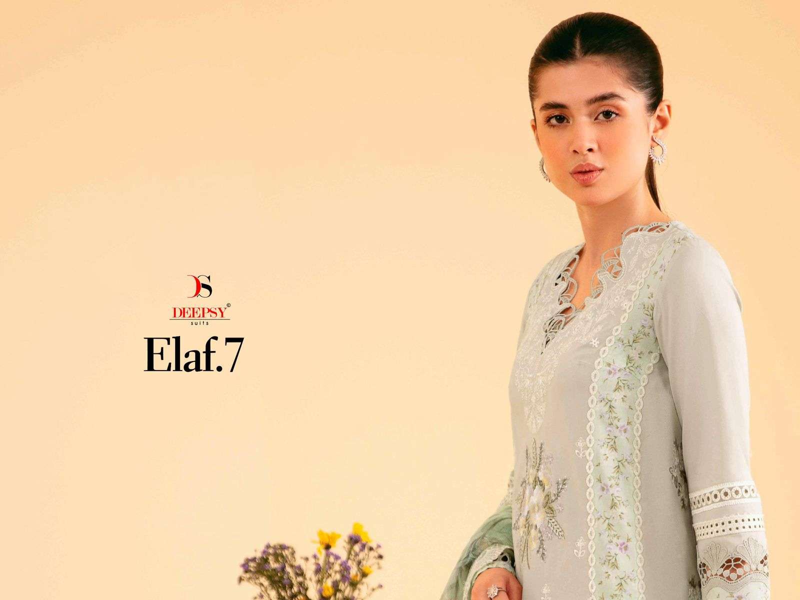 DEEPSY SUITS ELAF LUXURY LAWN COLLECTION VOL 7 COTTON EMBROIDERY DESIGNER WORK SUIT
