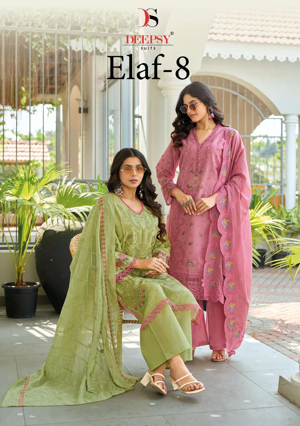 DEEPSY SUITS ELAF LUXURY LAWN COLLECTION VOL 8 COTTON EMBROIDERY DESIGNER WORK SUIT