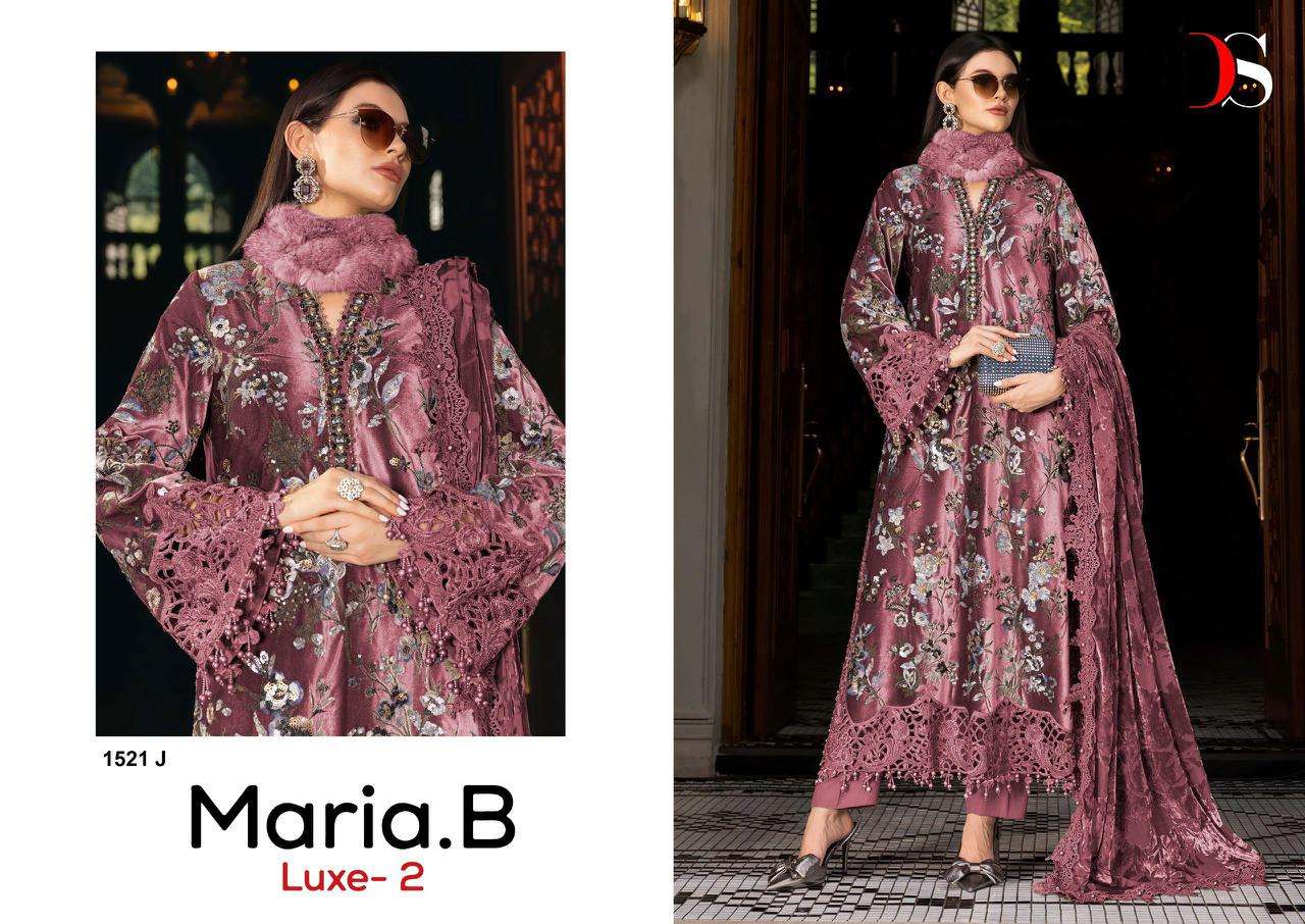 DEEPSY SUITS MARIA B LUXE VOL 2 HIT DESIGN 1521 VISCOSE EMBROIDERY DESIGNER SUIT	
