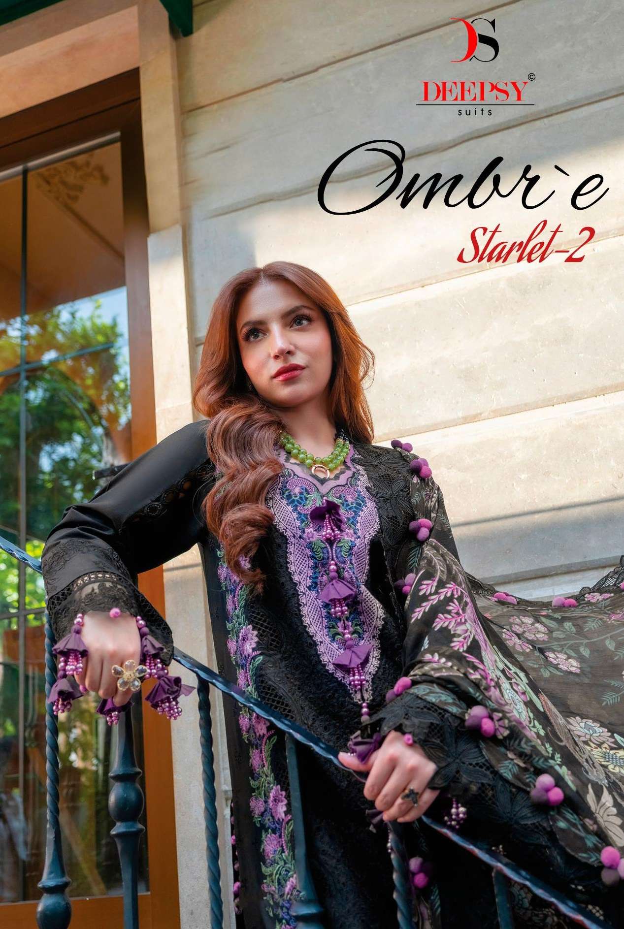 DEEPSY SUITS OMBRE STRALET VOL 2 COTTON EMBROIDERY DESIGNER PAKISTANI SUIT