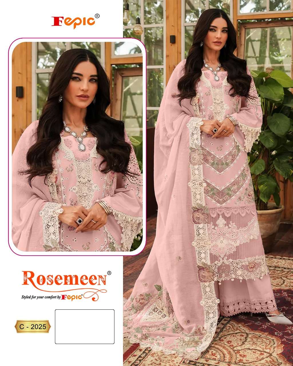 FEPIC ROSEMEEN C 2025 COTTON EMBROIDERED PAKISTANI SUITS 