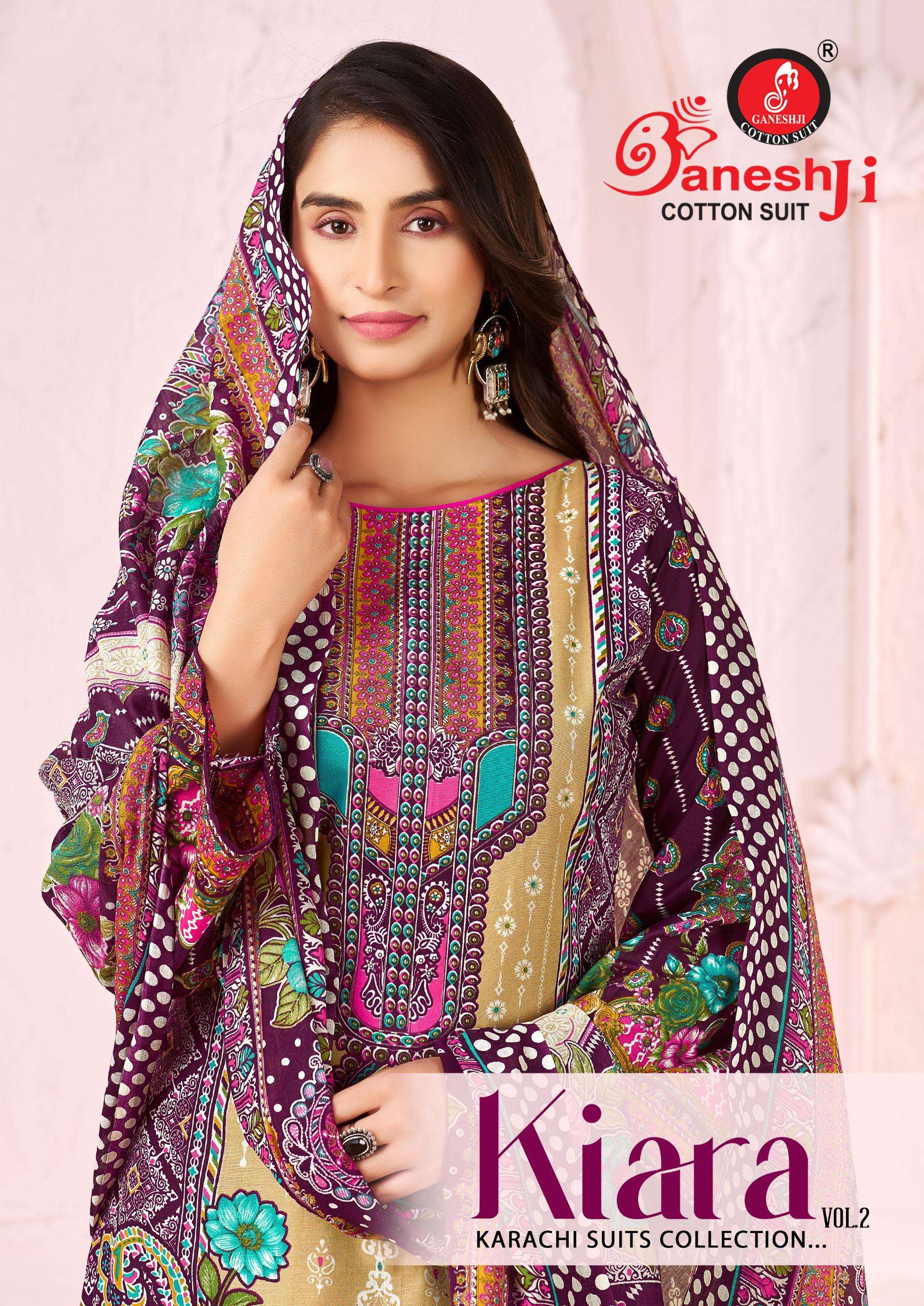 GANESHJI COTTON SUIT KIARA VOL 2 COTTON DIGITAL PRINT DRESS 