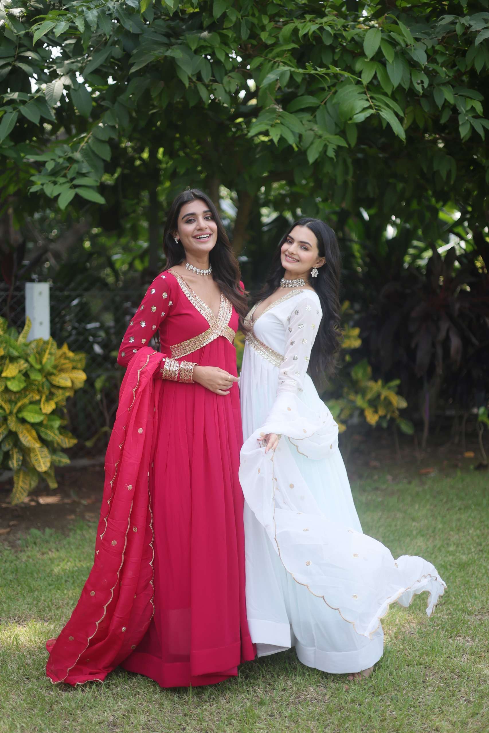 KA 1067 FOX GEORGETTE PARTY WEAR ALIA CUT GOWN WITH DUPATTA SET