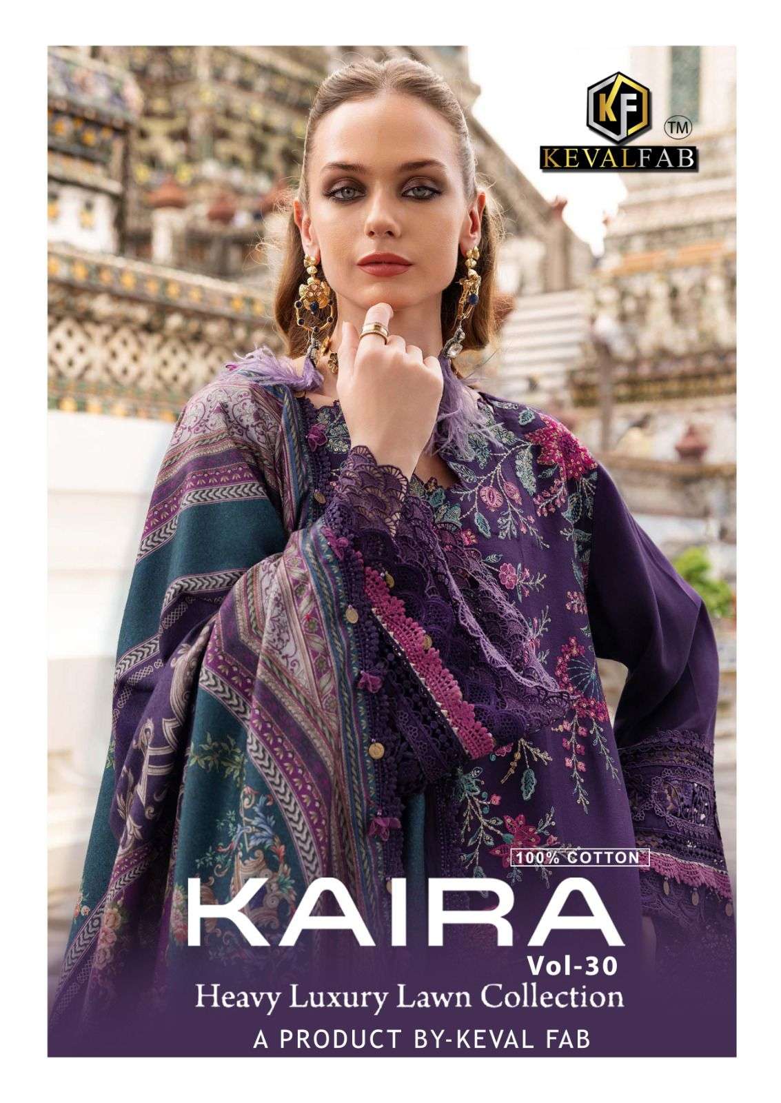 KEVAL FAB KAIRA VOL 30 LAWN COTTON DIGITAL PRINT SALWAR SUITS 