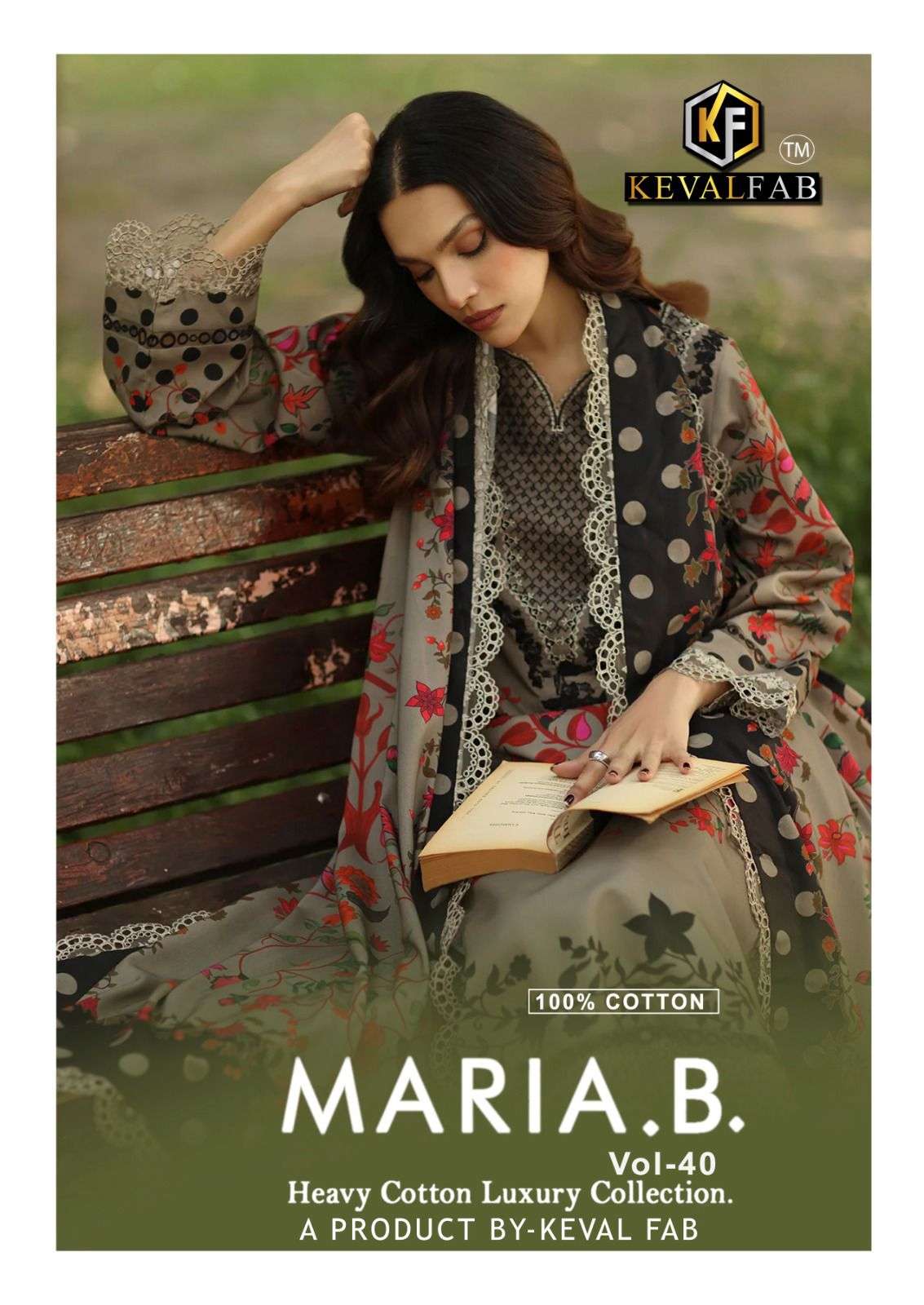 KEVAL FAB MARIA B VOL 40 COTTON DIGITAL PRINTS SALWAR SUIT