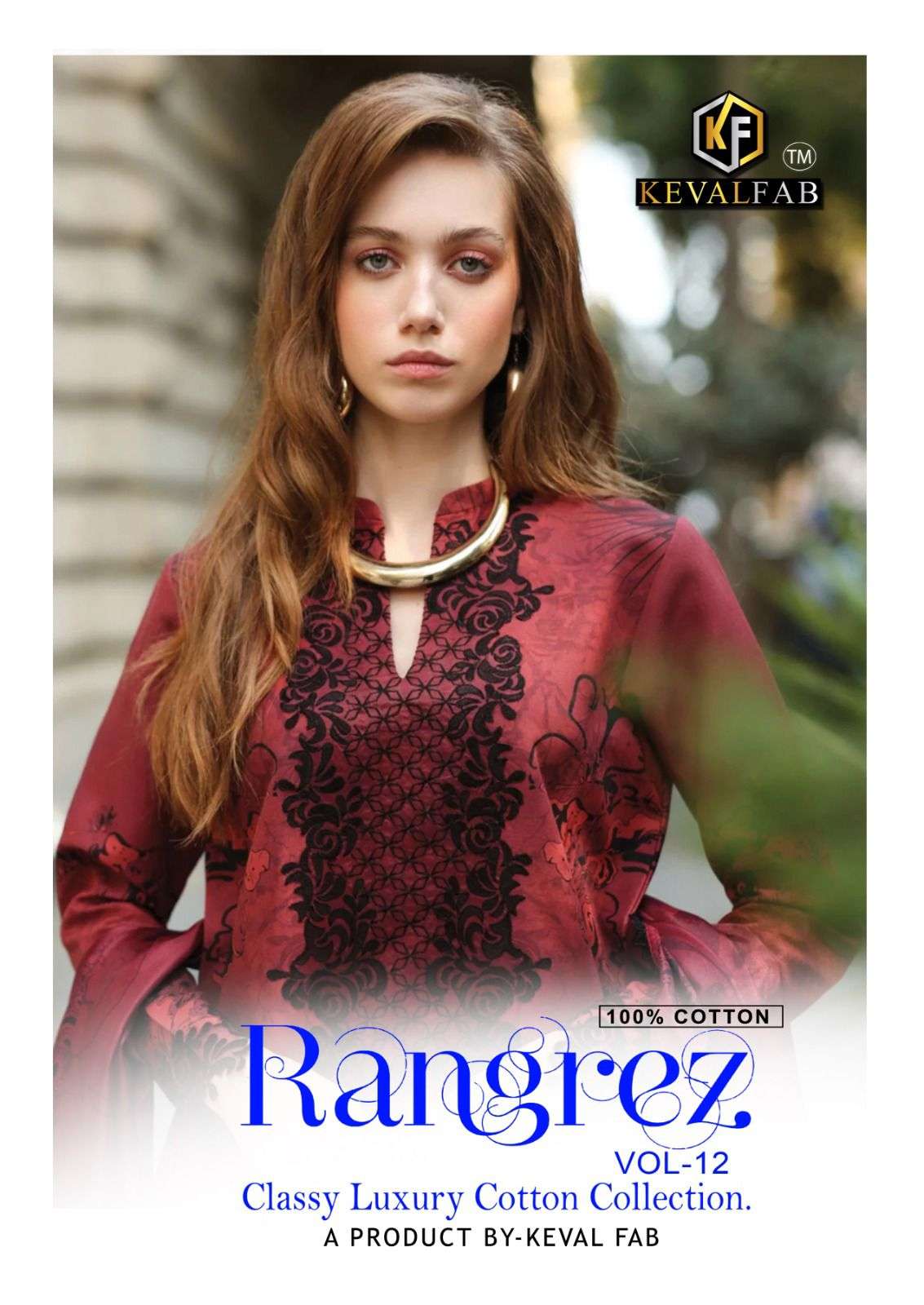 KEVAL FAB RANGREZ VOL 12 COTTON DIGITAL PRINTS SALWAR SUIT	