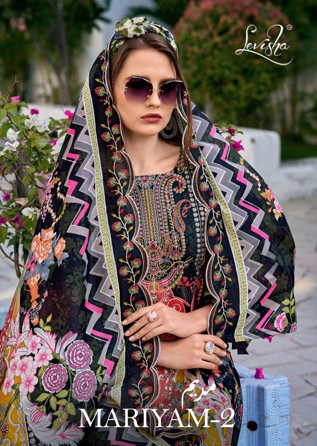 LEVISHA MARIYAM VOL 2 LAWN COTTON DIGITAL PAKISTANI STYLE PRINT WITH WORK SUIT