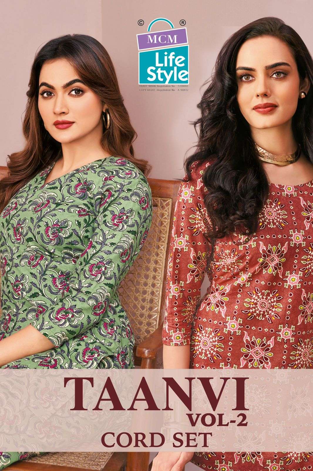 MCM LIFESTYLE TAANVI VOL 2 COTTON PRINT FANCY LADIES TOP WITH PANT PAIR 