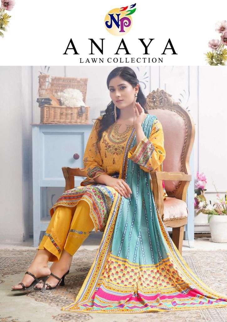 NP PRINT ANAYA LAWN COLLECTION LAWN COTTON DIGITAL PRINT SALWAR SUIT