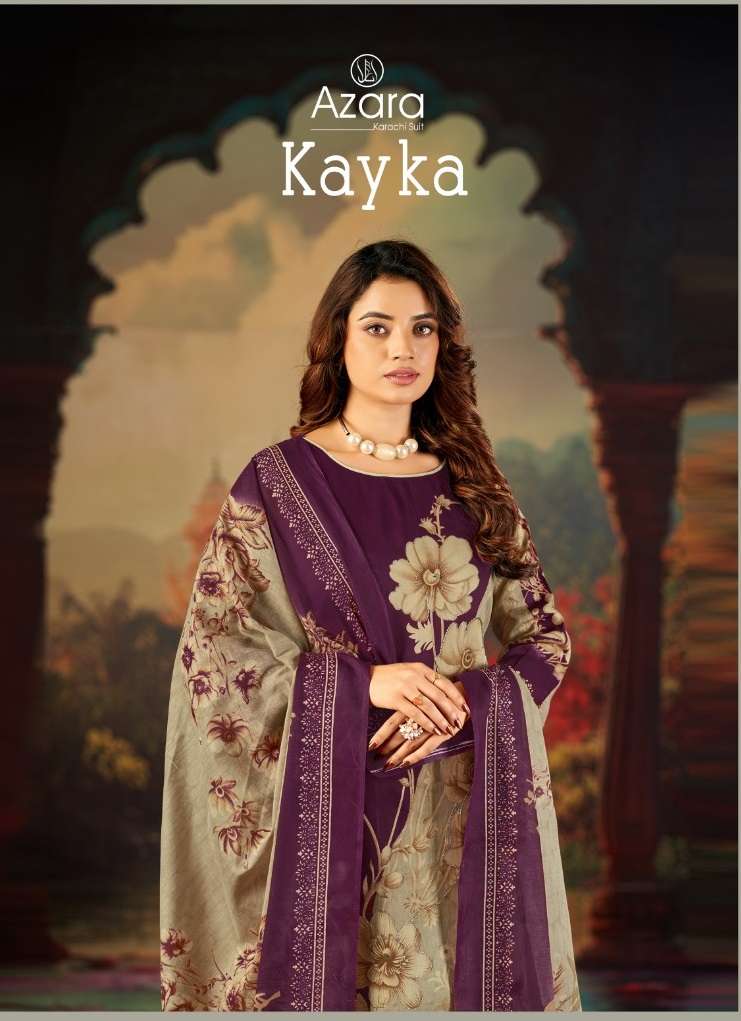 RADHIKA FASHION AZARA KAYKA D NO 1200 JAM COTTON PRINT WITH WORK SUIT