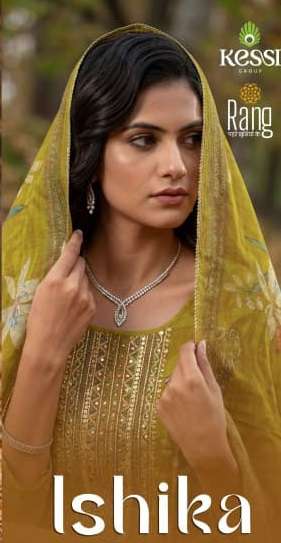 RANG ISHIKA MUSLIN DIGITAL PRINT WITH DESIGNER WORK SUIT  