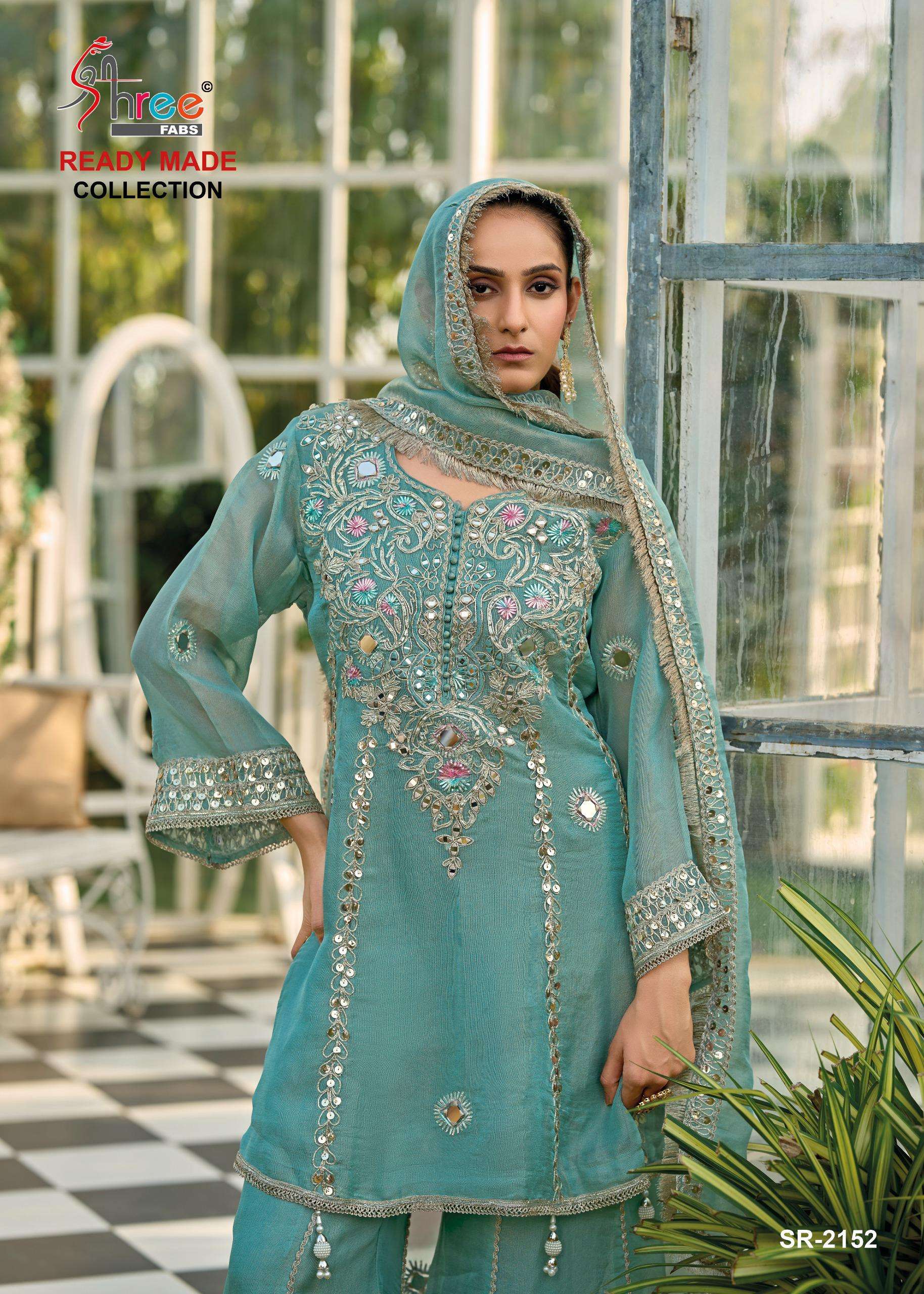SHREE FABS D NO  2152 HEAVY EMBROIDERY DESIGNER WEDDING WEAR PAKISTANI STYLE SUIT
