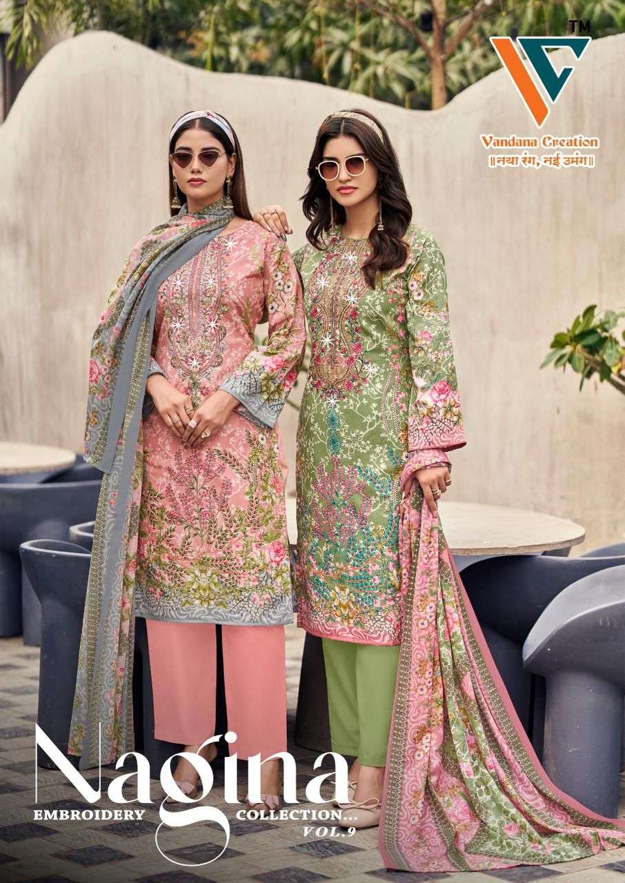 VANDANA‎ CREATION NAGINA‎ VOL 9 COTTON DIGITAL PRINT SALWAR SUITS