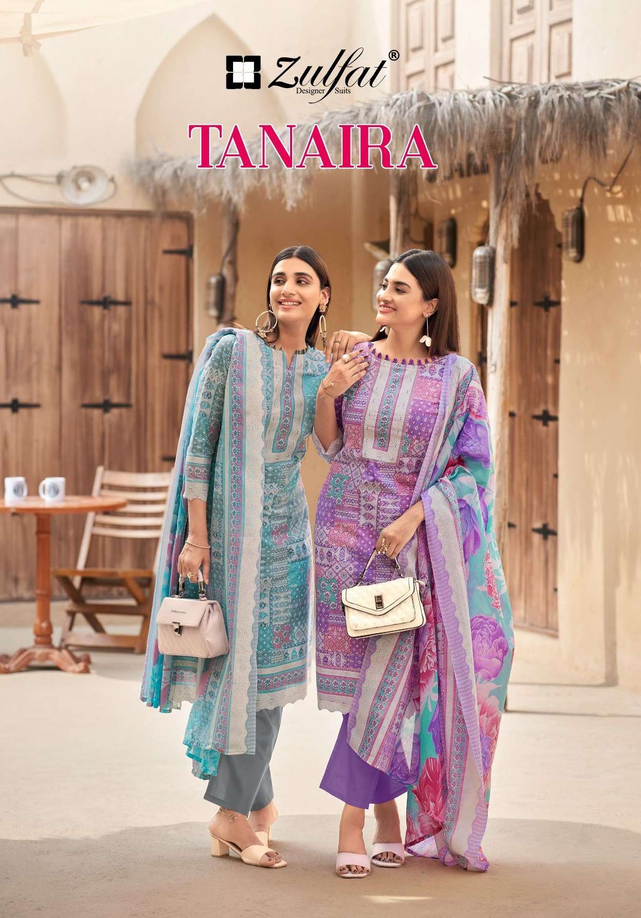 ZULFAT DESIGNER SUITS TANAIRA COTTON PRINT LADIES SALWAR SUIT