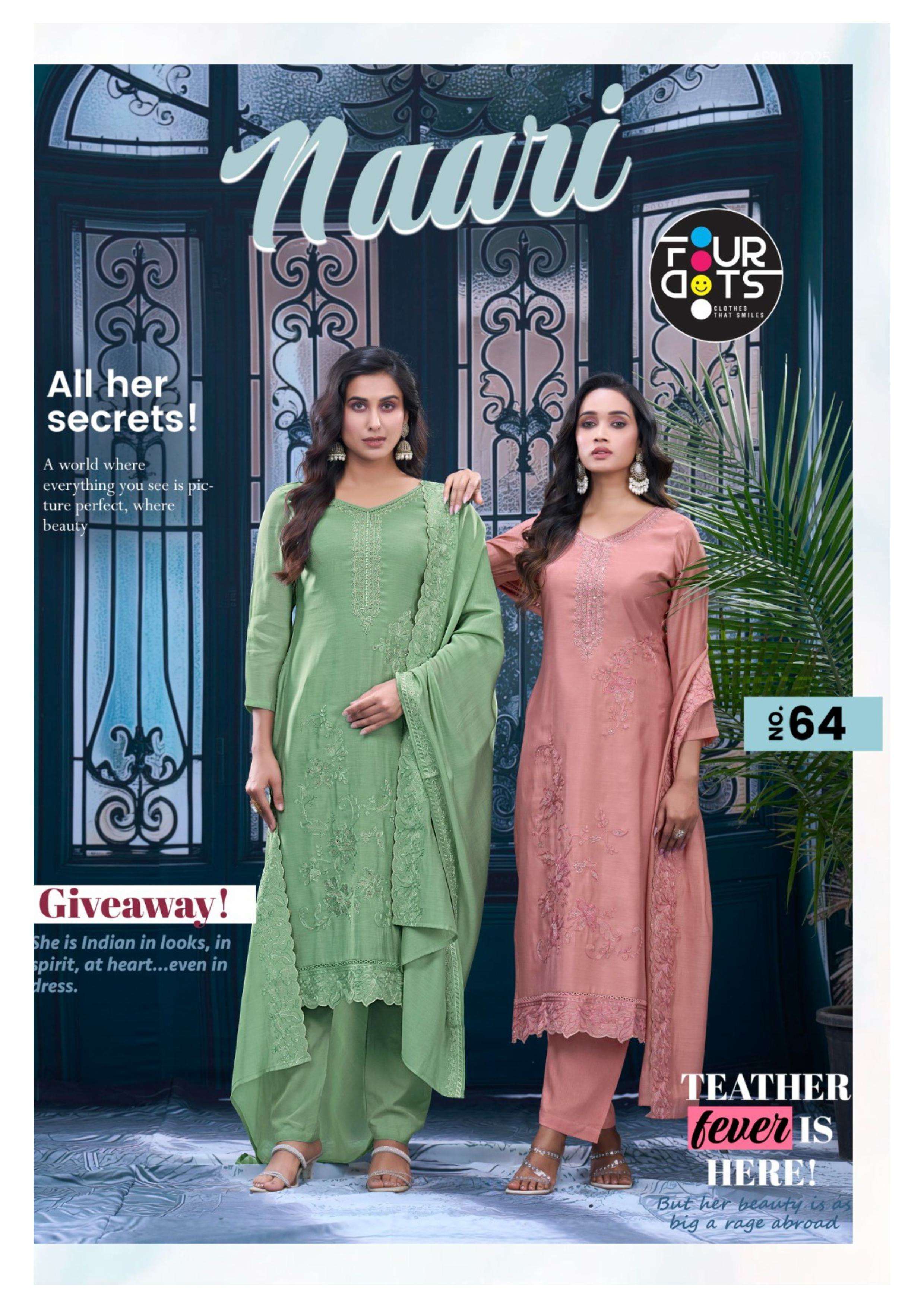 FOURDOTS NAARI COTTON HEAVY DESIGNER WORK SUIT