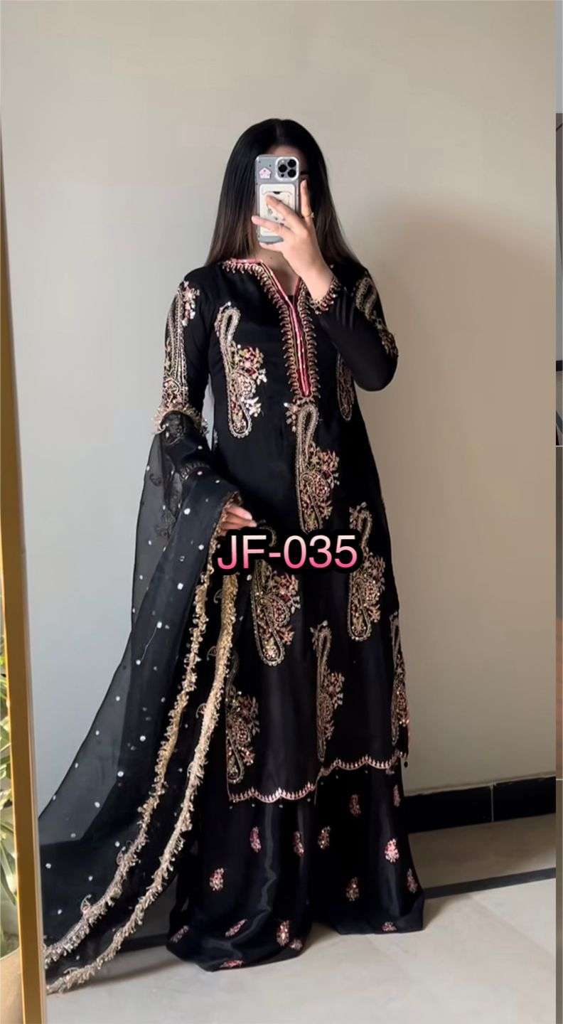 JF 035 HEAVY DESIGNER PARTY WEAR LADIES SUIT