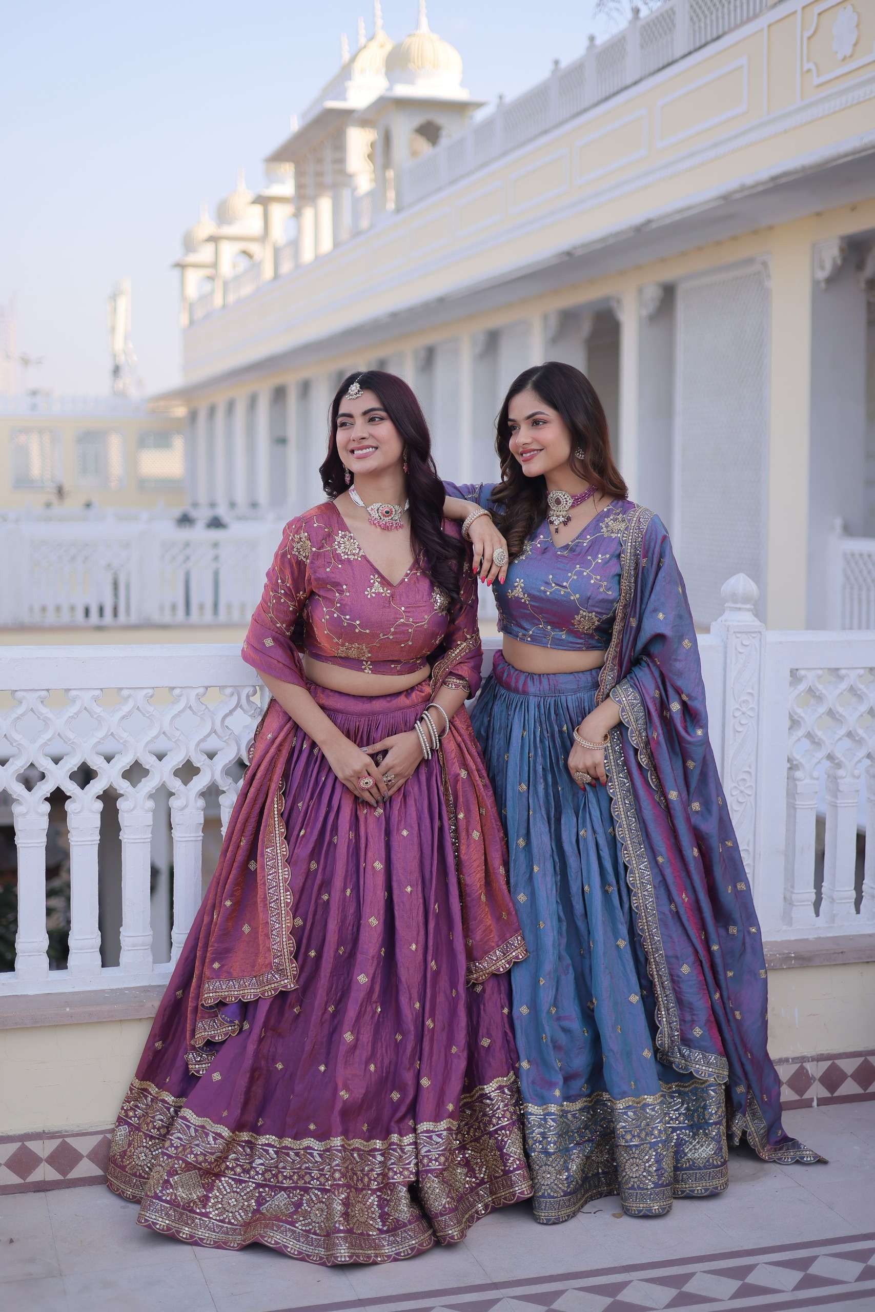 LG 5066 SILK EMBROIDERY DESIGNER WORK FESTIVE WEAR LEHENGA CHOLI 