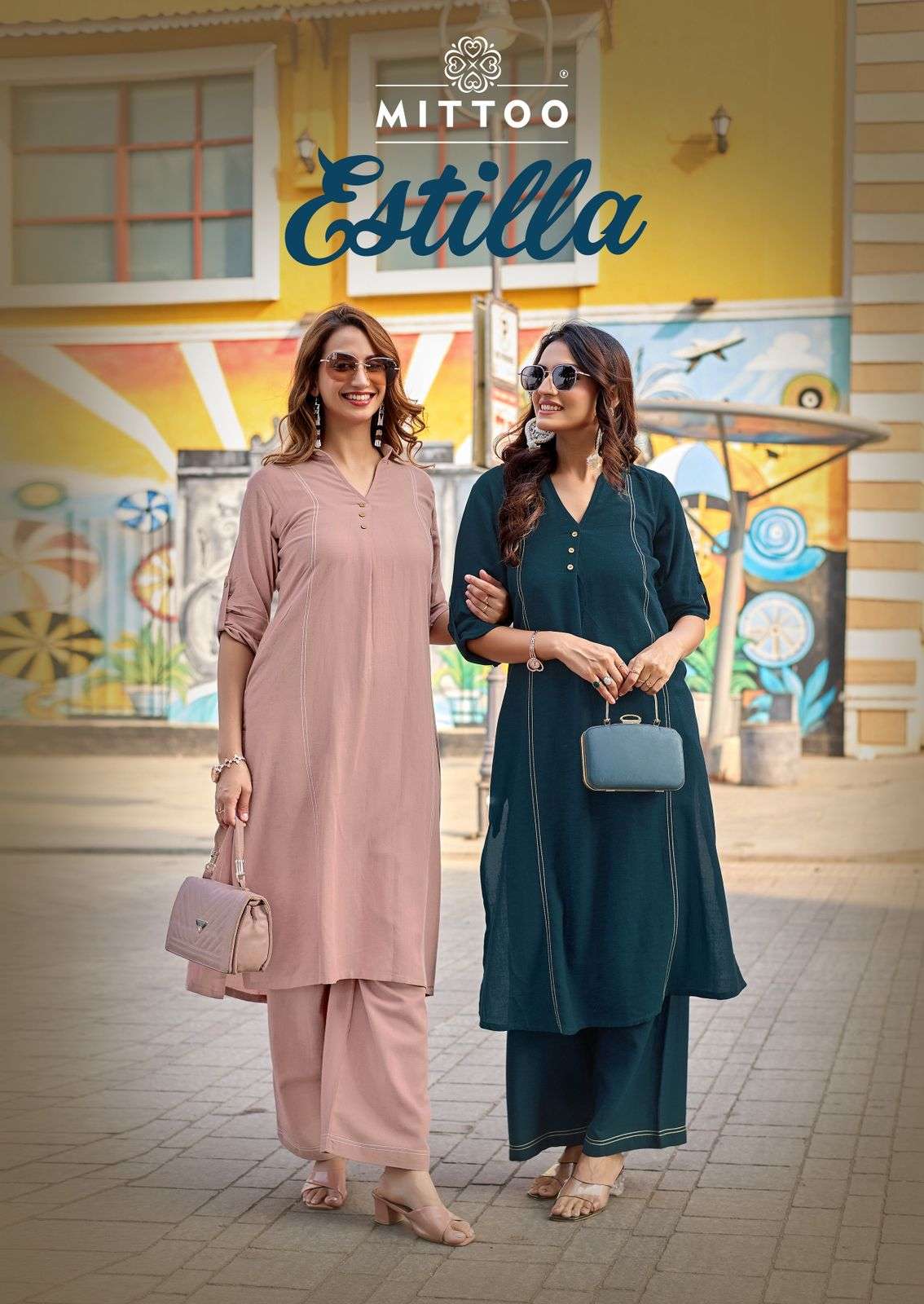 MITTOO ESTILLA RAYON FANCY PREETY LOOKS SUMMER WEAR LADIES CO-ORD SET 