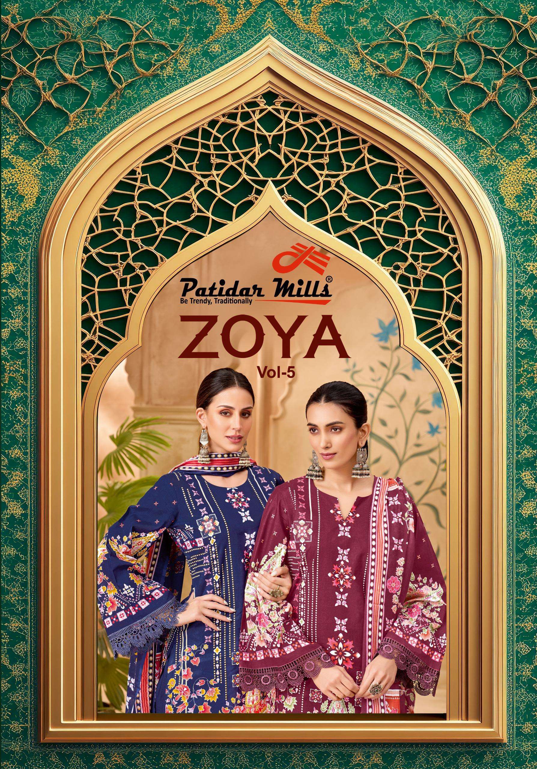 PATIDAR MILLS ZOYA VOL 5 COTTON DIGITAL PRINTS SALWAR SUIT