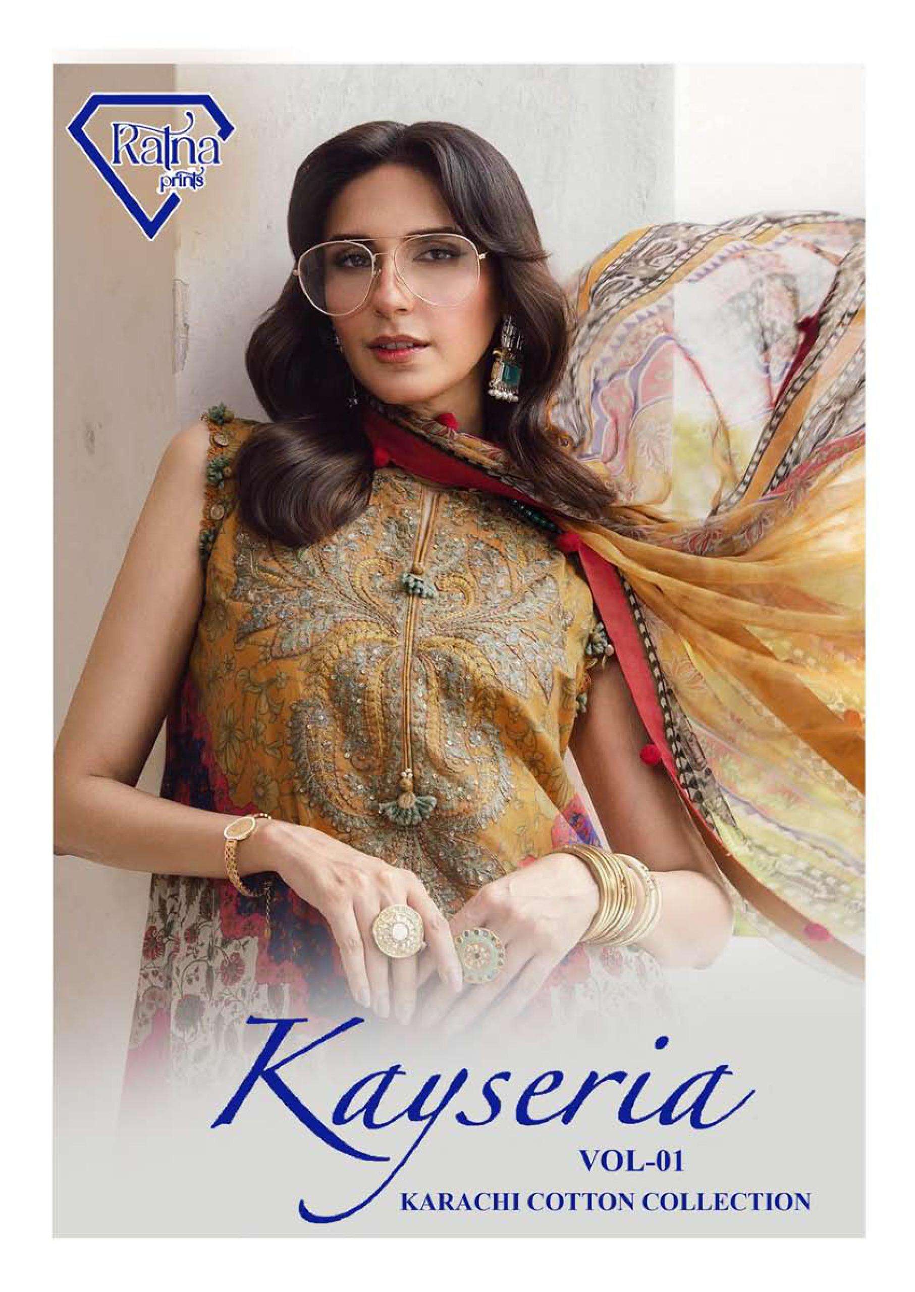 RATNA PRINTS KAYSERIA VOL 1 COTTON DIGITAL PRINTS SALWAR SUIT