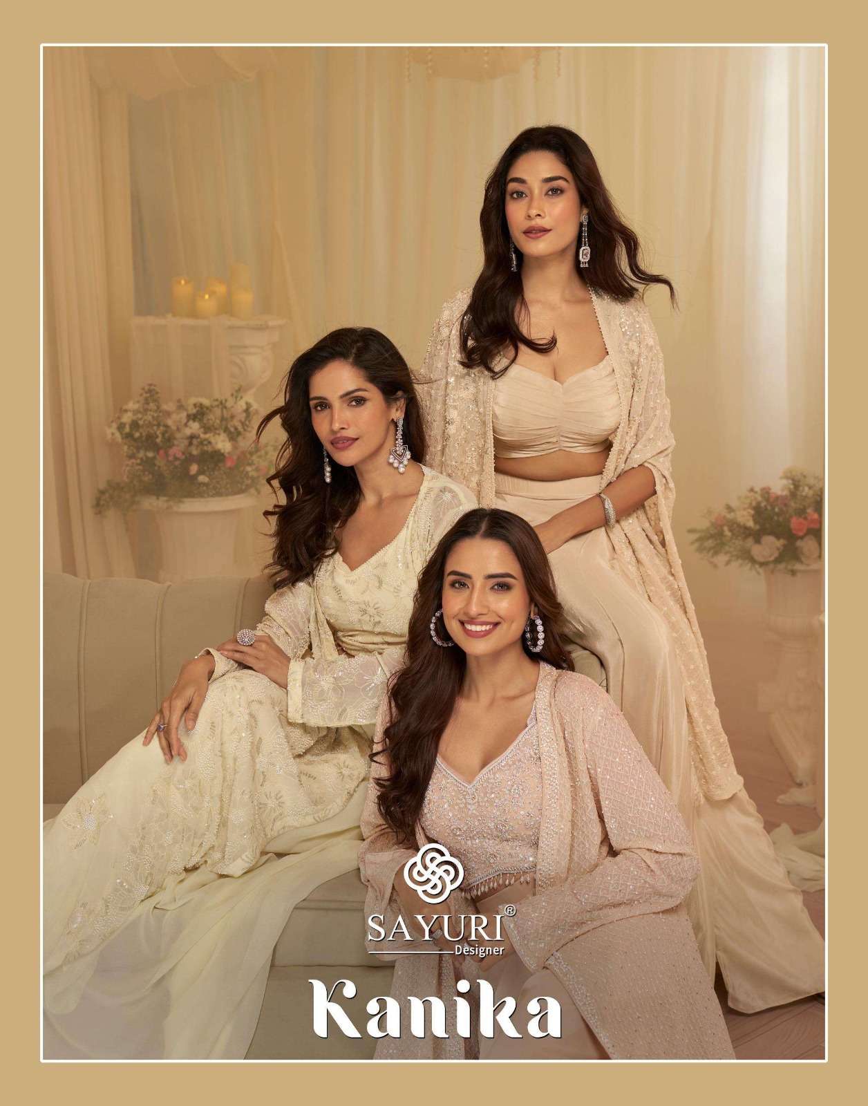 SAYURI DESIGNER KANIKA GEROGETTE DESIGNER INDO WESTERN STYLE LADIES DRESS 