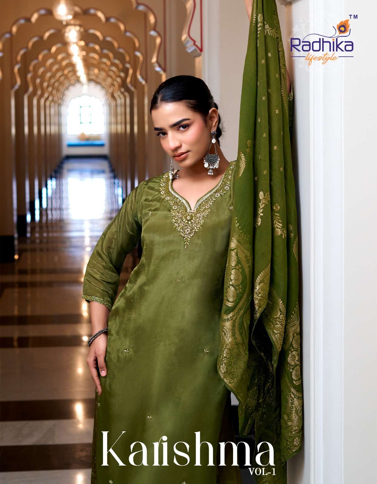 RADHIKA LIFE STYLE KARISHMA VOL 1  SILK WITH HEAVY EMBROIDERY DESIGNER LADIES SUIT