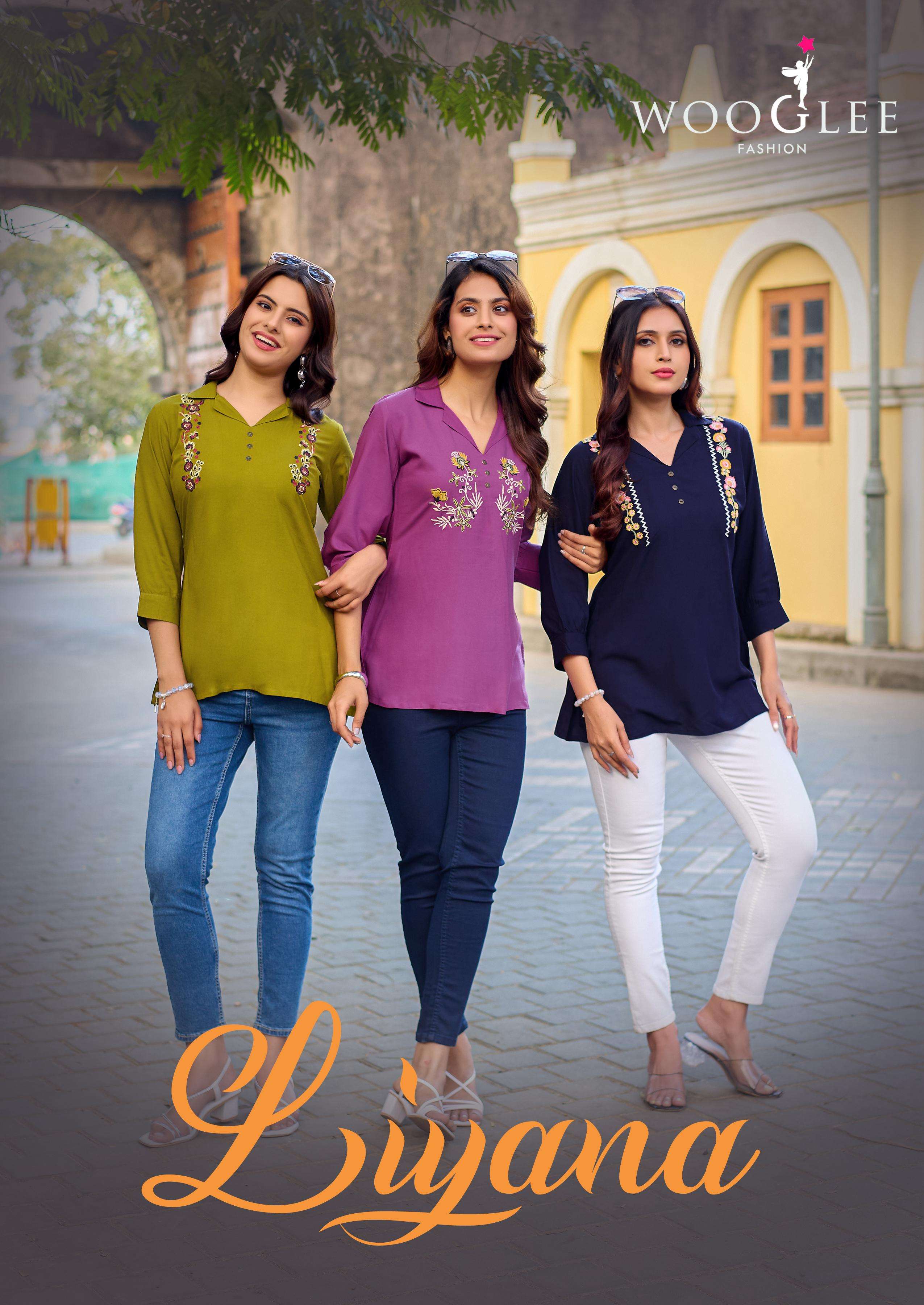 WOOGLEE LIYANA RAYON FANCY WESTERN WEAR LADIES TOP 