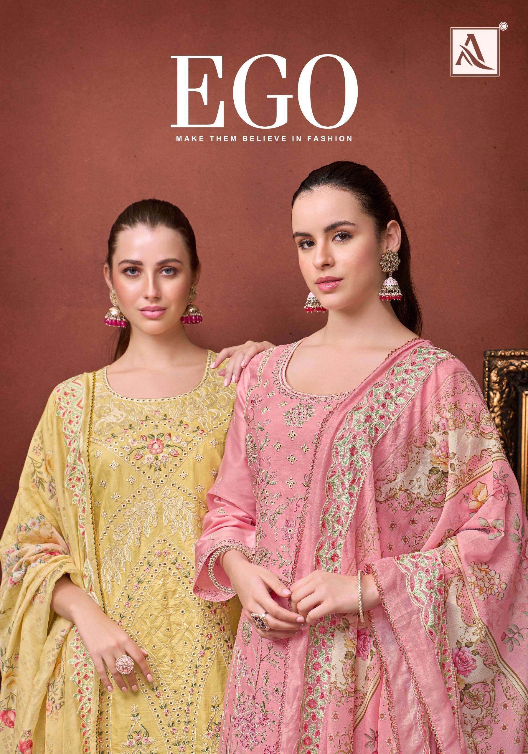 ALOK SUITS EGO JAM COTTON PAKISTANI STYLE EMBROIDERY WORK SUIT
