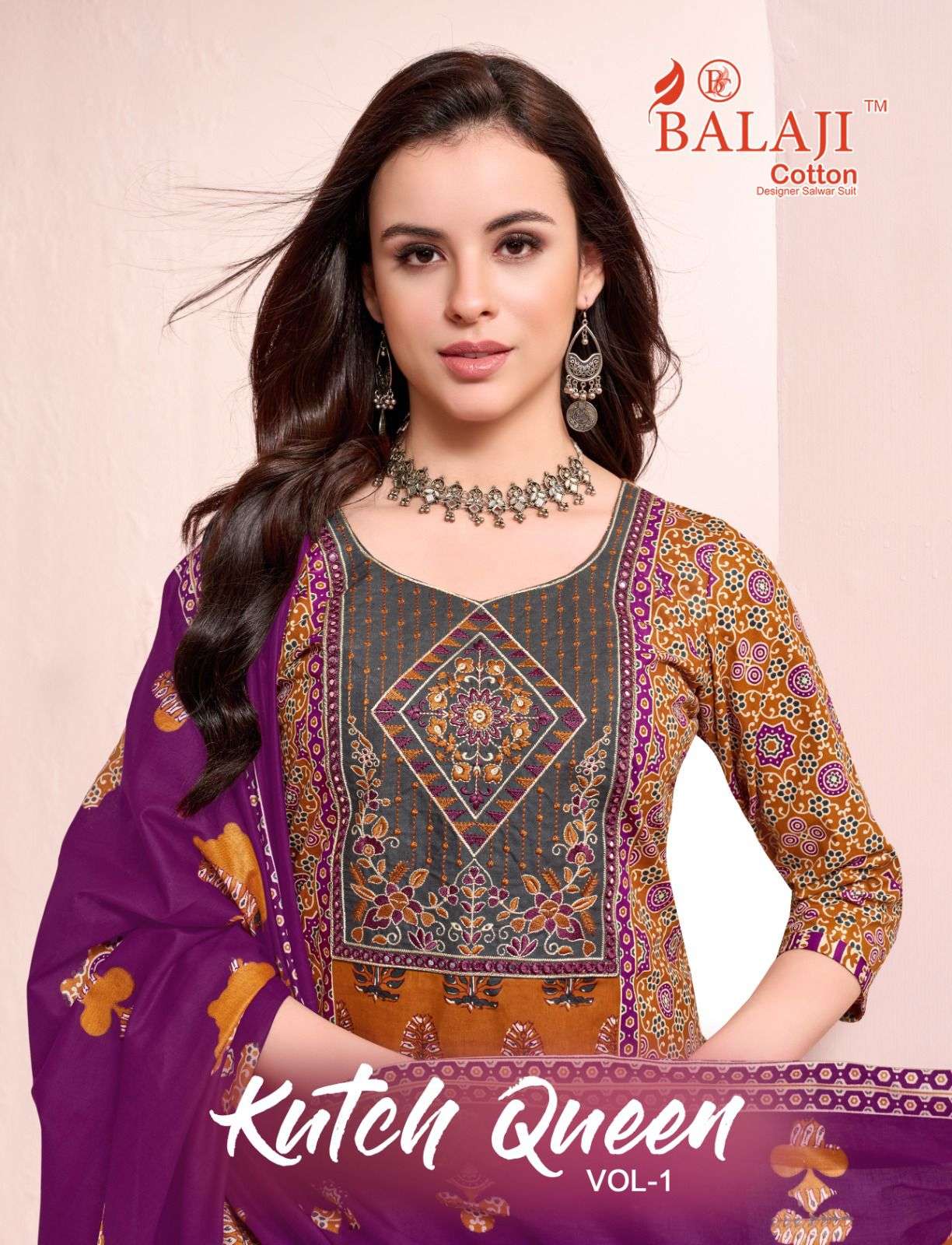 BALAJI COTTON KUTCH QUEEN VOL 1 COTTON PRINTED READY MADE LADIES SUIT