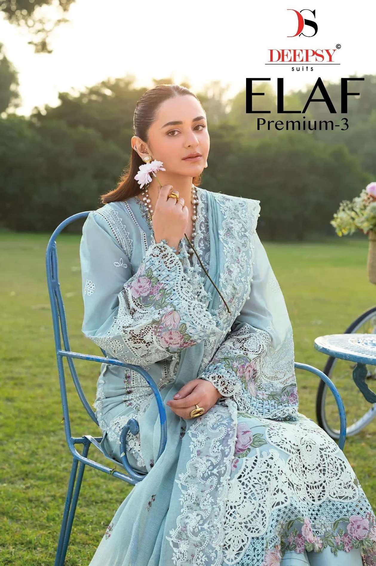 DEEPSY SUITS ELAF PREMIUM LUXURY LAWN COLLECTION VOL 3 COTTON HAVY EMBROIDERY DESIGNER WORK SUIT