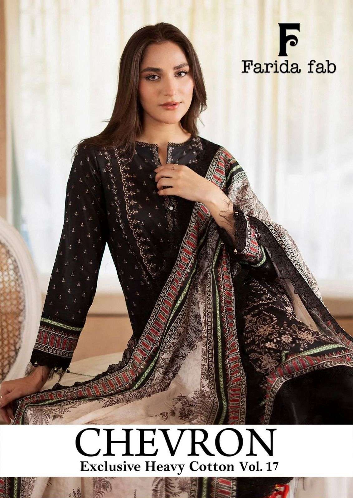 FARIDA FAB CHEVRON VOL 17 COTTON DIGITAL PRINTS SALWAR SUIT