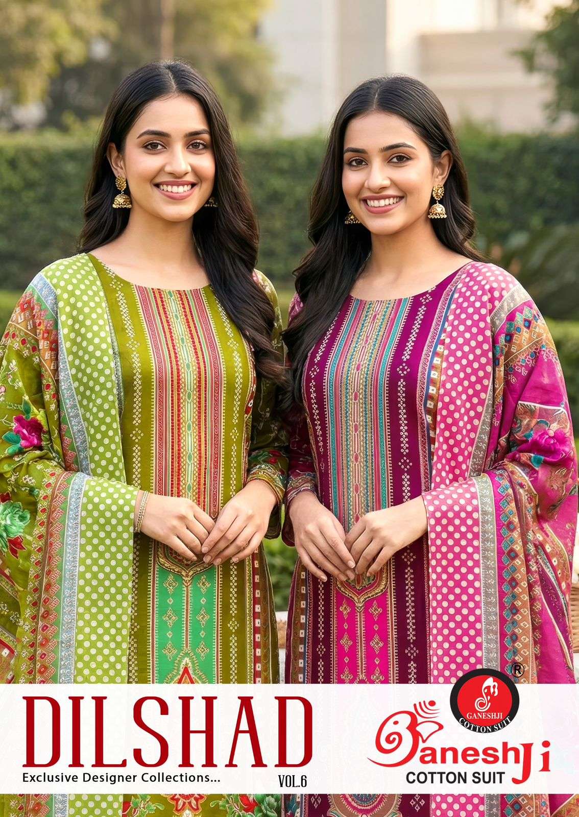 GANESHJI COTTON SUIT DILSHAD VOL 6 COTTON DIGITAL PRINT DRESS