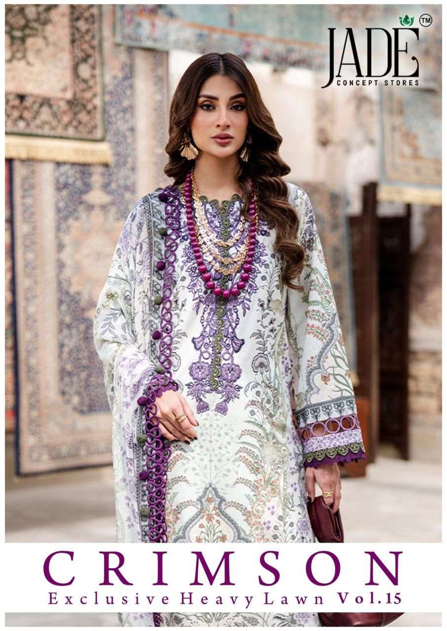 JADE CRIMSON EXCLUSIVE HEAVY LAWN  READY MADE COLLECTION COLLECTION VOL 15