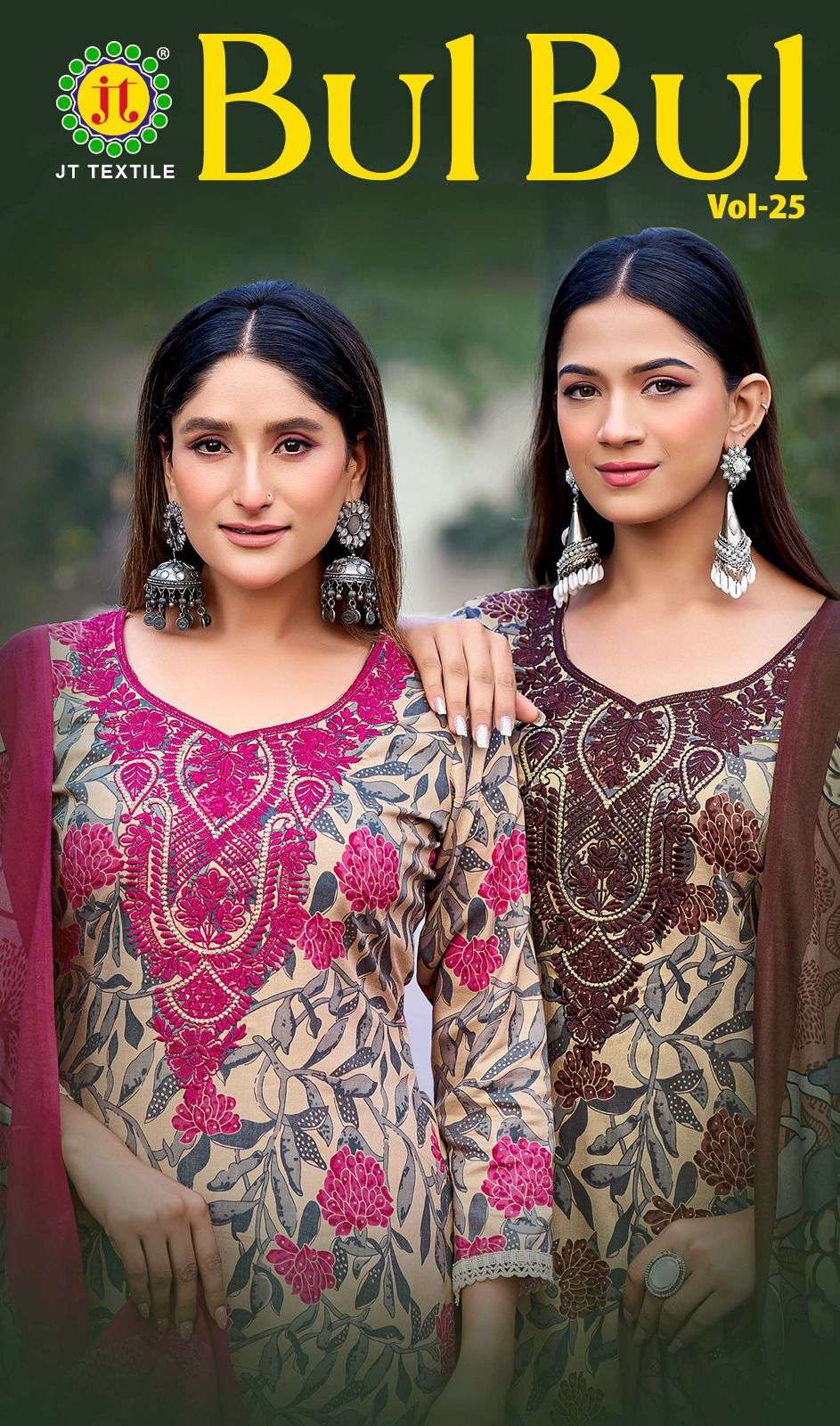 JT BULBUL VOL 25 RAYON FANCY PREMIUM WORKS LADIES SALWAR SUIT
